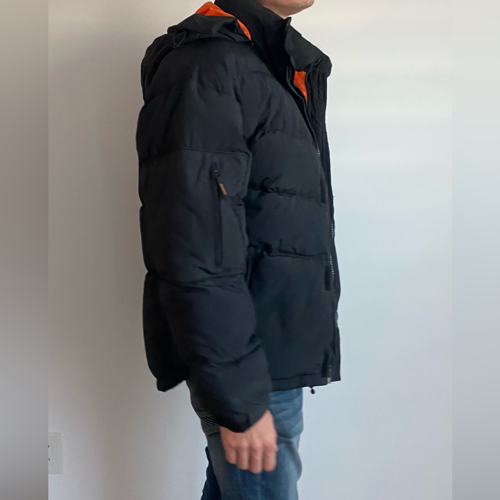 Nike Men's Black Down Puffer Jacket!